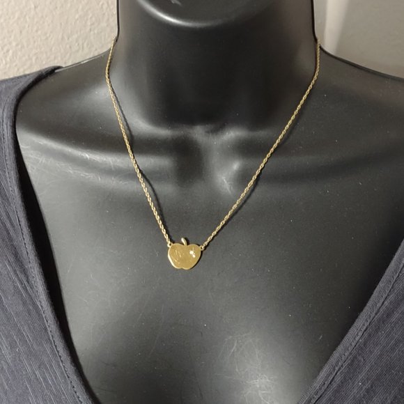 16.5 Inch Gold Filled Apple Necklace - Picture 1 of 12